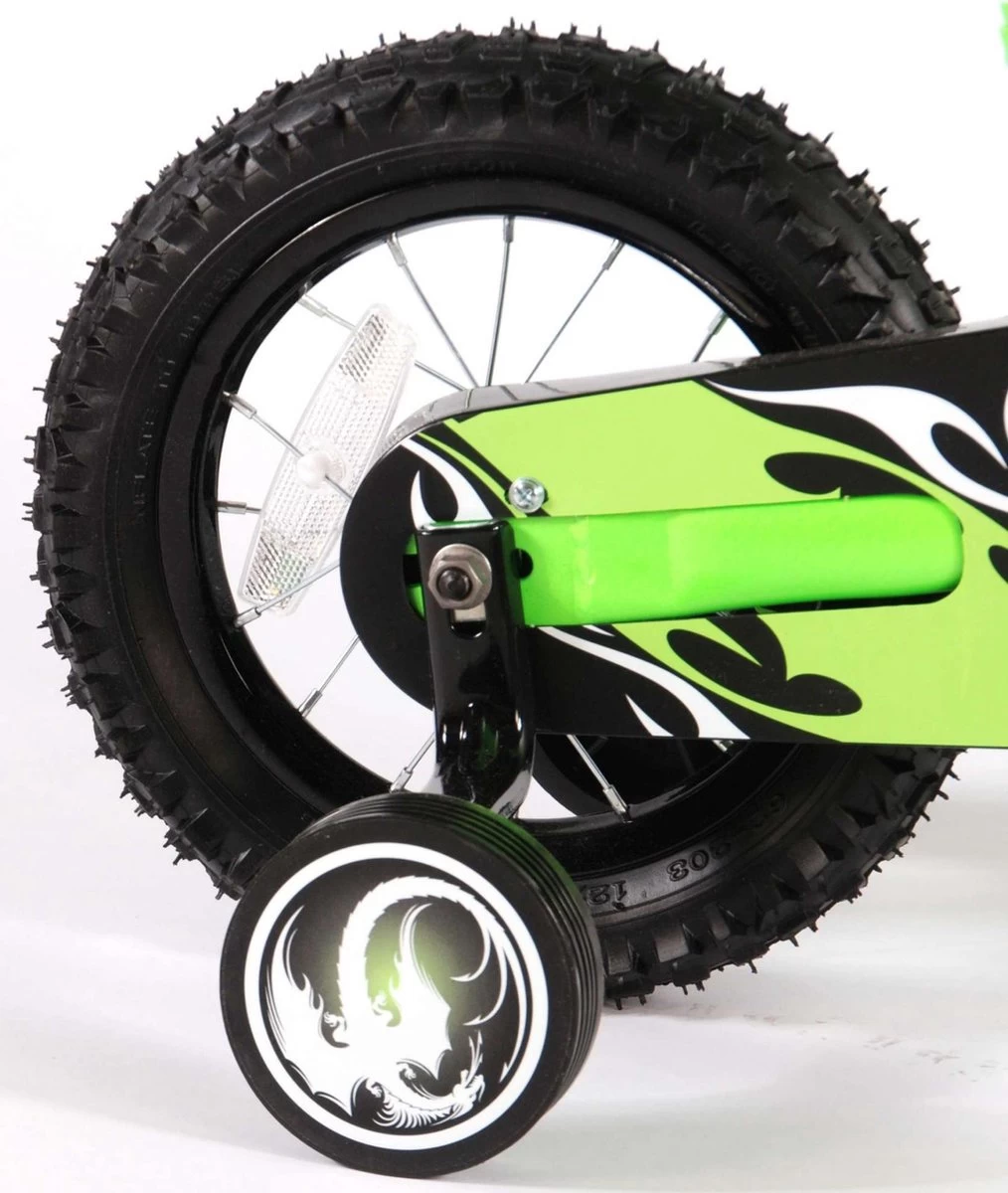 Volare Motobike Kinderfiets - Jongens - 12 Inch - Groen - 95% Afgemonteerd 8 Volare Motobike Kinderfiets - Jongens - 12 Inch - Groen - 95% Afgemonteerd - Afbeelding 8