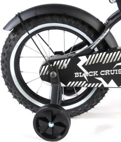 Volare Black Cruiser Kinderfiets - Jongens - 14 Inch - Zwart - 95% Afgemonteerd -Fietsonderdelen Winkel 1022x1200