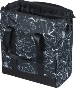 Basil Grand Flower Fietsshopper - Enkele Fietstas - 23 Liter - Zwart -Fietsonderdelen Winkel 1032x1200 1