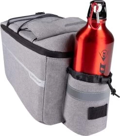 Dunlop Koeltas Voor Bagagedrager Fiets - 7 Liter - Fietstas - Klittenband Bevestiging - Incl. Extra Opbergvakken En Flessenhouder - Isolerende Binnenlaag - Met Schouderband - Grijs -Fietsonderdelen Winkel 1060x1200