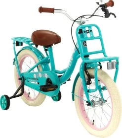Nogan Puck - Kinderfiets - Meisjesfiets - 12 Inch - Turquoise -Fietsonderdelen Winkel 1067x1200