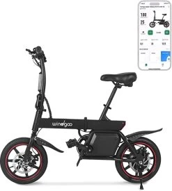 Merkloos Windgoo B20 V3- APP IOS Android - Elektrische Vouwfiets - E Bike - 7.8Ah Batterij - 250W - 14 Inch - 25 KM/H - Zwart