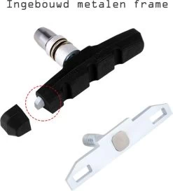 2 Set Universele Rubberen Fiets V Remblokken Set - 2 Paar – 4Stuks – 70mm | Rubber Remblokjes | Fietsen Remblok | Remblokkenset | Remblokset Geschikt Voor Mountainbike, Stadsfiets, Vouwfiets En Tourfiets -Fietsonderdelen Winkel 1089x1200 2