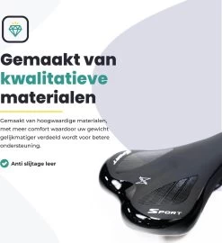 Voltano Race / MTB Fietszadel - Zwart - Unisex - Mountainbike Zadel - Stevig En Licht -Fietsonderdelen Winkel 1099x1200 4