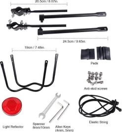 Merkloos Bagagedrager Fiets - Bagagerek Met Zadelpenbevestiging - Aluminium - Zwart - Geschikt Voor Mountainbike & Racefiets -Fietsonderdelen Winkel 1111x1200 1