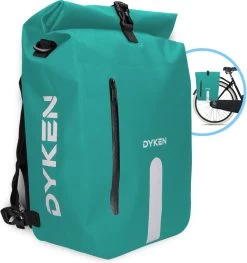 Dyken Fietstas Enkele - Waterdicht - Fietsrugzak - Schoudertas - 25L - Turquoise
