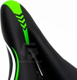 Voltano Sport Fietszadel – Gel Trekking Zadel – Met Uitsparing – Unisex - Zwart / Groen - Incl. Gratis Zadelstrop -Fietsonderdelen Winkel 1163x1200 2