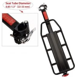 Merkloos Bagagedrager Fiets - Bagagerek Met Zadelpenbevestiging - Aluminium - Zwart - Geschikt Voor Mountainbike & Racefiets -Fietsonderdelen Winkel 1170x1200 1