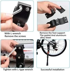 Merkloos Fietsstandaard Enkel 26 Cm Zijstandaard Aluminium Roestvrij Fiets Mountainbikes Makkelijk Te Installeren - Mountainbike Standaard Universeel - MTB Kickstand -Fietsonderdelen Winkel 1188x1200 5