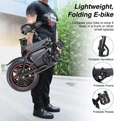 Windgoo B3 Elektrische Fiets Step Met Trapondersteuning - Zwart - 25 Km Per Uur - 350W - Geen Trappers -Fietsonderdelen Winkel 1189x1200