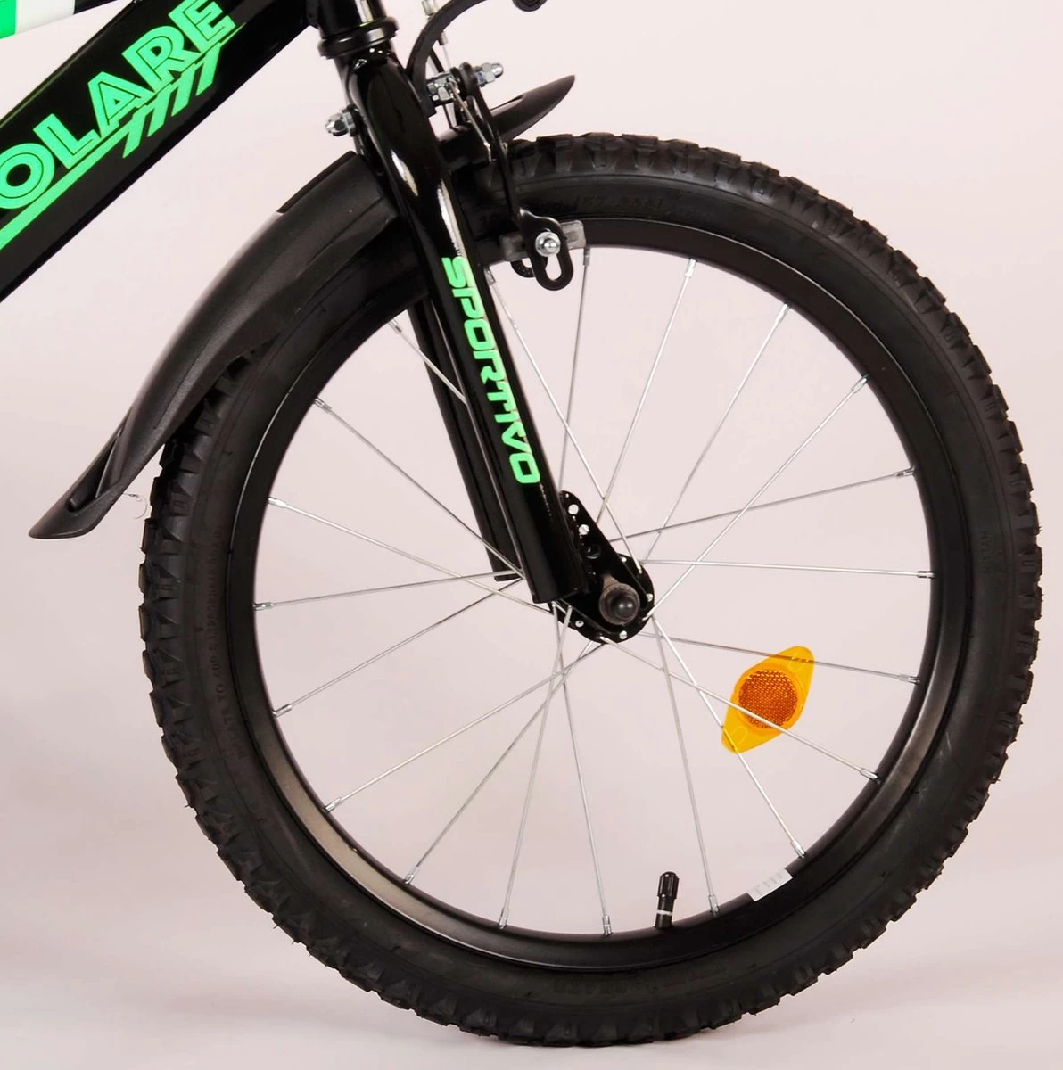 Volare Sportivo Kinderfiets - Jongens - 18 Inch - Neon Groen Zwart - 95% Afgemonteerd 2 Volare Sportivo Kinderfiets - Jongens - 18 Inch - Neon Groen Zwart - 95% Afgemonteerd - Afbeelding 2