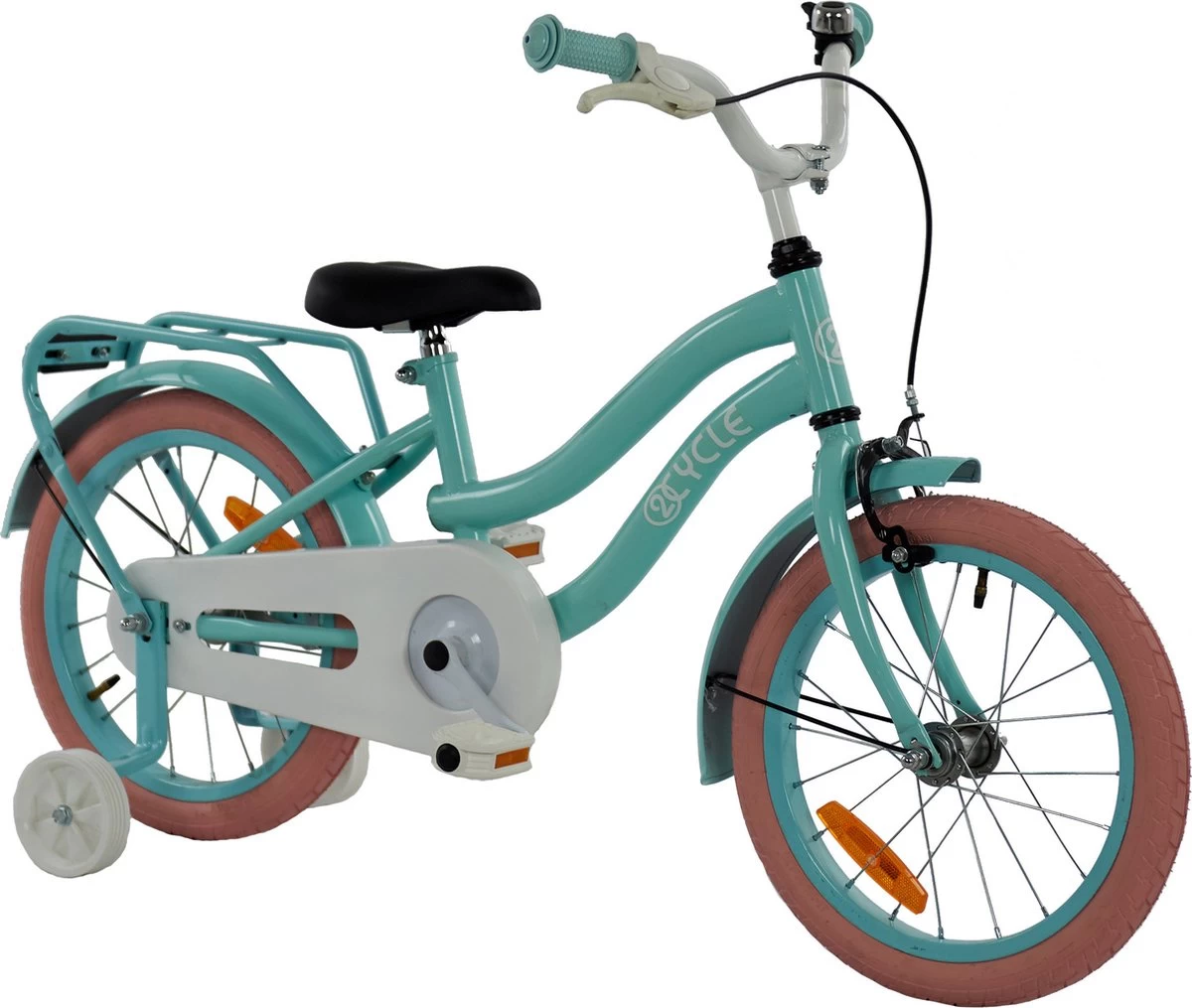 2Cycle Pretty Kinderfiets -16 Inch - Groen - Meisjesfiets 1 2Cycle Pretty Kinderfiets -16 Inch - Groen - Meisjesfiets