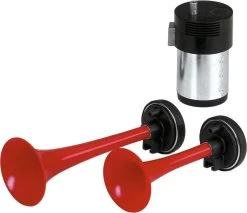 Carpoint Luchthoorn 2-Tonig 12V Met Compressor - 1 Geluid ! -