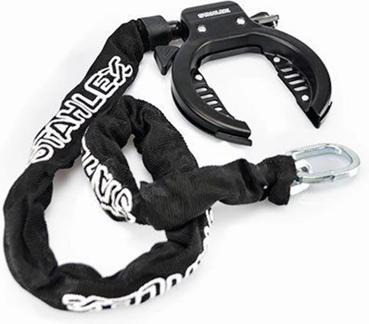 Stahlex Ringslot + Insteekketting 5.5mm X 90cm | Zwart 1 Stahlex Ringslot + Insteekketting 5.5mm X 90cm | Zwart