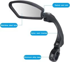 Igoods Fietsspiegel Ebike Links - Fietsspiegel Op Stuur - Verstelbaar -Fietsonderdelen Winkel 1200x1063