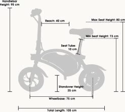 Windgoo - B3 Elektrische Long-Range E-Bike Met Trappers - E-bike - 25Km / H - Wit -Fietsonderdelen Winkel 1200x1072 1
