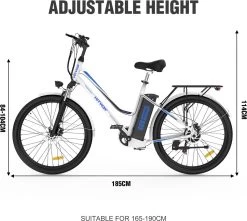 HITWAY Elektrische Fiets, 26 Inch, 250 W Motor, Li-batterij 36 V/11,2 Ah Ebike, Shimano 7 Versnellingen, Tot 35-90 Km -Fietsonderdelen Winkel 1200x1076