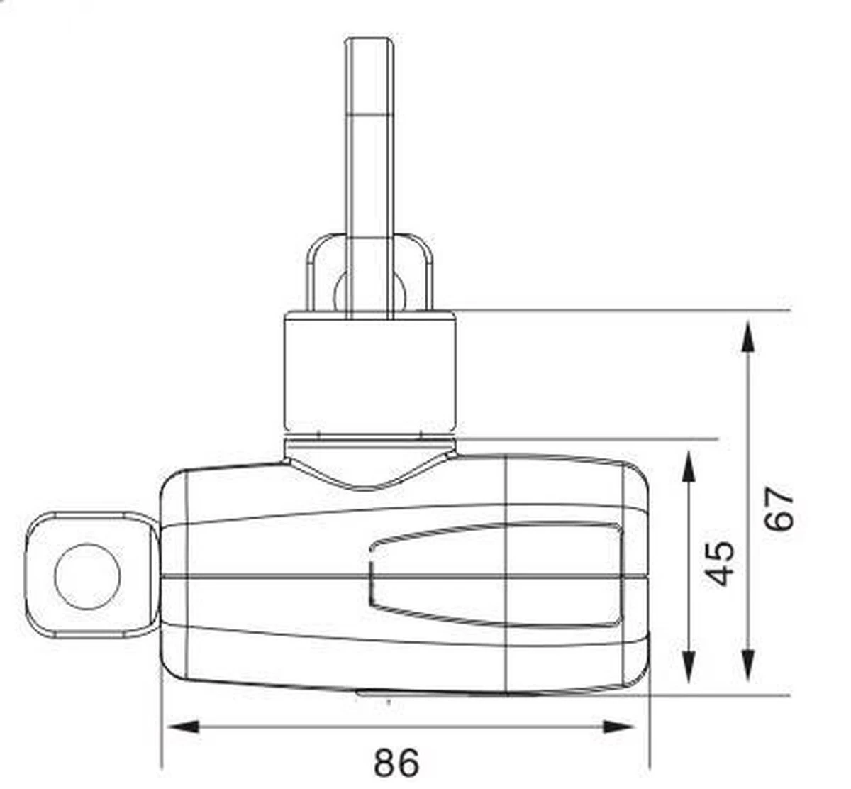 VINZ Veymont Fietsslot / Kettingslot ART2 - 150cm 3 VINZ Veymont Fietsslot / Kettingslot ART2 - 150cm - Afbeelding 3