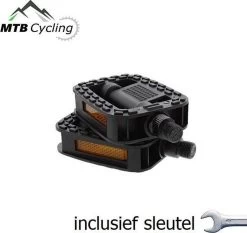Fiets Pedalen Inclusief Bevestiging Gereedschap - Anti Slip - Trappers Voor Fiets Met Reflector - 14.2mm Schroefdraad - 9/16 Inch -Zwart -Fietsonderdelen Winkel 1200x1131 4