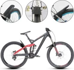 Set Van 2 - Universeel Spatborden - Inclusief Bevestiging Materiaal - Tie Wraps - Mountainbike Spatbord -Verstelbare Voor + Achter MTB Spatbord Set - Compatibel Met 20 "/24"/26 "/27.5"/29" Fiets - MBT Spatborden - 3D Carbon Patroon - Zwart -Fietsonderdelen Winkel 1200x1133 3