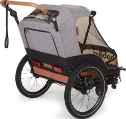 Bobike 2-in-1 Fietskar En Wandelwagen - Zwart/bruin -Fietsonderdelen Winkel 1200x1135 5