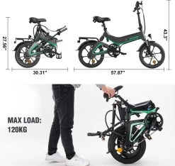 HITWAY Elektrische Fiets - Opvouwbare E-bike - 16 Inch-250W-2023 Model -Fietsonderdelen Winkel 1200x1138 1