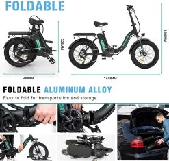 HITWAY Elektrische Fiets | 20" Opvouwbare Volwassen Vette Fiets | Batterij 36V/11,2Ah,Motor 250W, Max Bereik 35-90km | E Bike City -Fietsonderdelen Winkel 1200x1142 1