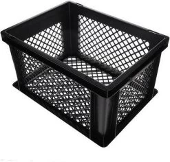 Lastpak Fietskrat Kunststof Zwart - L40 X B30 X H22 Cm