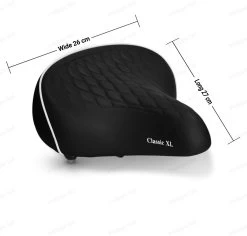 Philippe Sail Fietszadel Black Classic XXL, Stijlvol En Comfortabel Zadel Voor Veel Fietsplezier, Ergonomisch, Groot Zadel, Zacht En Geschikt Voor Alle Fietsen Inclusief Elektrische Fietsen -Fietsonderdelen Winkel 1200x1145 4