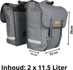Dubbele Fietstas Grijs/zwart - Kleine Fietstas Dubbel - Fietstassen Waterdicht - 23 Liter - Fluorescerend - Stevige Fietstas -Fietsonderdelen Winkel 1200x1152 6