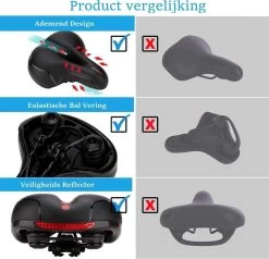 Voltano Fietszadel Met Gelpads - Zwart/Rood - Uitsparing - Zadelvering - Unisex - Incl. Gratis Zadelstrop 26 Voltano Fietszadel Met Gelpads - Zwart/Rood - Uitsparing - Zadelvering - Unisex - Incl. Gratis Zadelstrop -Fietsonderdelen Winkel 1200x1154 3
