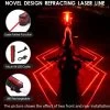 Merkloos Fietsverlichting USB Oplaadbaar Fiets Achterlicht LED Laser
