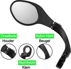 Merkloos Life-X Fietsspiegel – Ebike – 360° Verstelbaar – Links -Fietsonderdelen Winkel 1200x1170 3
