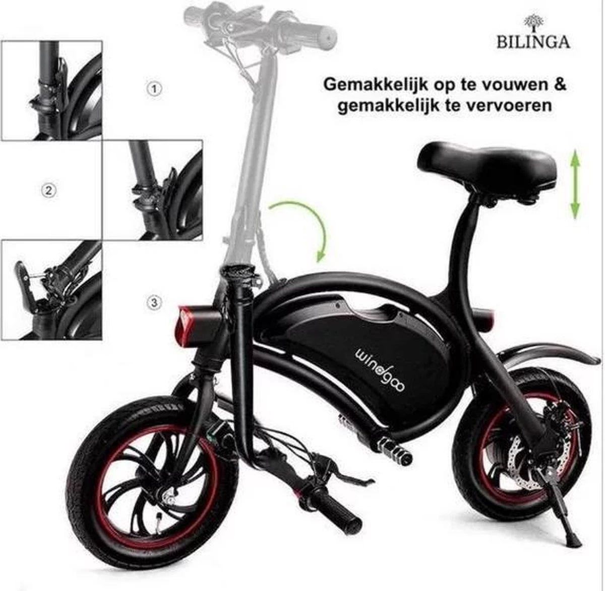 Windgoo B3 | Elektrische Mini-scooter | Opvouwbaar 12 Windgoo B3 | Elektrische Mini-scooter | Opvouwbaar - Afbeelding 12