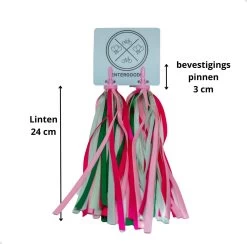 Entergoods® Stuurslingers - Fiets Versiering Kinderen - Stuurversiering Slingers - Handvat Streamers Voor Meisjes - Streamers Voor Jongens - Roze Groen Franjes - 2 Stuks - 24 CM - Stuurslingers Voor Kinderfiets -Fietsonderdelen Winkel 1200x1184 16