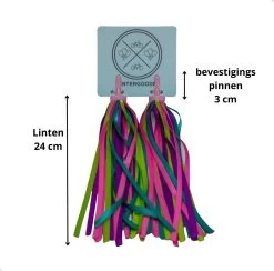 Entergoods® Stuurslingers - Fiets Versiering Kinderen - Stuurversiering Slingers - Handvat Streamers Voor Meisjes - Streamers Voor Jongens - Paars Groen Roze Franjes - 2 Stuks - 24 CM - Stuurslingers Voor Kinderfiets -Fietsonderdelen Winkel 1200x1184 22