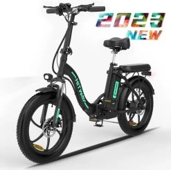 HITWAY Elektrische Fiets - E-Bike - 20 Inch- Fatbike - 250 W- Shimano 7 Versnellingen