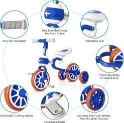 3 In 1 - Multifunctioneel Ombouwbare Kinderdriewieler - Kinder Trike - Peuterfiets - Kinder Fiets - Verstelbaar Zadel - Lichtgewicht - Lefvrije Banden -Ombouwbaar Tot Loopfiets, Driewieler, Tweewieler - Voor Kinderen Van 1-51 Jaar Roze -Fietsonderdelen Winkel 1200x1196 1