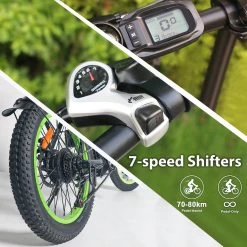 Merkloos Windgoo E20 Urban- Elektrische Fiets - E-bike - 20Inch - 12.5Ah - APP - Fat Tire - 7 Speed Shimano -Fietsonderdelen Winkel 1200x1200 100