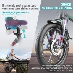 Merkloos Hitway 14F005 Elektrische Fiets E-bike | Opvouwbaar | 250W Motor | 7.5Ah | 16" | Zwart / Groen -Fietsonderdelen Winkel 1200x1200 120