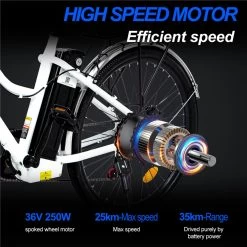 Elektrische Fiets E-Fietsen | E-bike- 26 Inch - Volwassen 250w Elektrische Fiets Volwassen-BK1-Wit -Fietsonderdelen Winkel 1200x1200 130