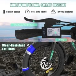 HITWAY E-Bike Elektrische Fiets 20 Inch Fat Tire E-Bicycle Vouwfiets, 250 W/36 V/11,2 Ah Accu, Max. Bereik Tot 35-90 Km, Offroad-mountainbike Met Shimano 7-versnellingen, City EBike Met Slot -Fietsonderdelen Winkel 1200x1200 18