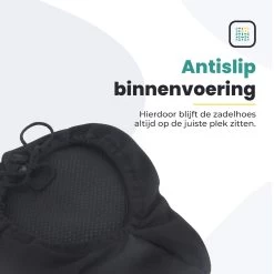 Voltano Luxe Gel Zadelhoes Fiets – Zwart – Met Uitsparing – Brede Fietszadels - 100% Waterdicht - Universele Zadeldek -Fietsonderdelen Winkel 1200x1200 347