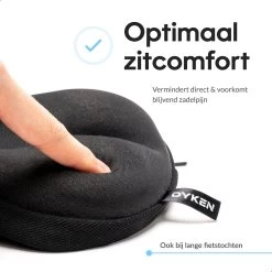 Dyken Zadelhoes Fiets Gel - Zadeldek - Universele Fietszadelhoes - Smalle Zadels - Zwart -Fietsonderdelen Winkel 1200x1200 369