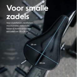 Dyken Zadelhoes Fiets Gel - Zadeldek - Universele Fietszadelhoes - Smalle Zadels - Zwart -Fietsonderdelen Winkel 1200x1200 370