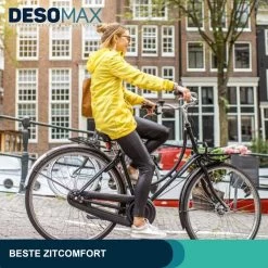 Deso All In One Fietszadel - Comfortabel Gel Zadel - Unisex - Zadelvering – Ergonomisch Design - Zwart -Fietsonderdelen Winkel 1200x1200 449