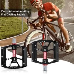 Zacro Mountainbike Pedalen - Aluminium Antislip Duurzame Fietspedalen - Ultrasterk Kleurrijk - CNC Gefreesd 3 Lager Anodiserende Fietspedalen - Voor BMX/MTB Racefiets 9/16" -Fietsonderdelen Winkel 1200x1200 498