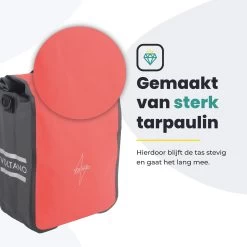 Voltano Fietstas 16L – Zwart / Rood – Enkele Pakaftas – 100% Waterdicht - Gratis Schouderband -Fietsonderdelen Winkel 1200x1200 623