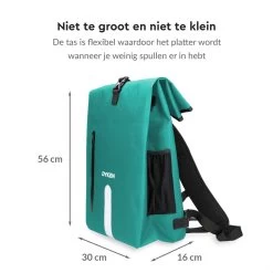 Dyken Fietstas Enkele - Waterdicht - Fietsrugzak - Schoudertas - 25L - Turquoise -Fietsonderdelen Winkel 1200x1200 635