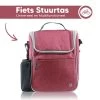 Bablue Stuurtas Fiets - Roze Fietstas - Met Regenhoes - Handig Te Bevestigen - Fietstas Enkel - Fietstas Stuur - Afneembaar - Stuurtas Fiets Waterproof - Schoudertas - Elektrische Fietsen - Stuurtas Met Smartphone Houder